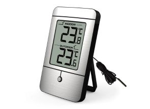 Bild på en termometer med siffror som visar 23 grader